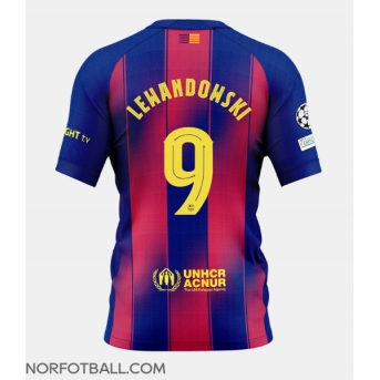 Billige Fotballdrakt Barcelona Robert Lewandowski #9 Replika Hjemmedrakt 2025-26 Kortermet
